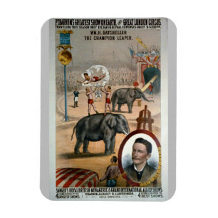 Vintages Werbeplakat - London Circus Magnet