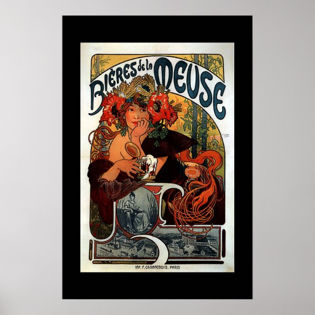 Vintages Werbeplakat Paris Poster (Vorne)