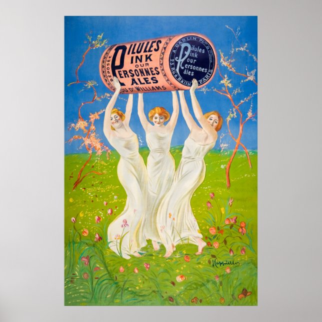 Vintages Werbeplakat Poster (Vorne)