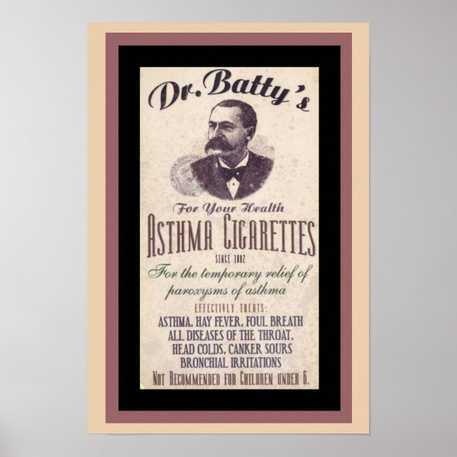 Vintages Werbeplakat von Dr. Batty Poster (Vorne)
