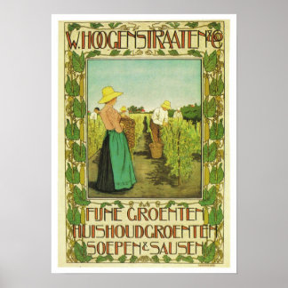 Vintages Werbeplakat W. Hoogstraaten & Co. Poster