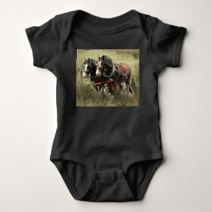 Vintages Wetter Clydesdale Postkarte Baby Strampler