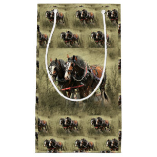 Vintages Wetter Clydesdale Postkarte Kleine Geschenktüte