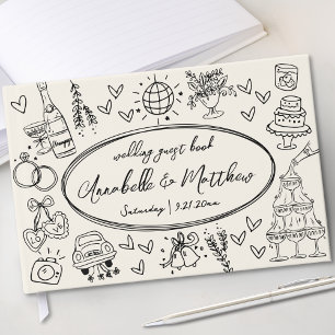 Vintages whimsical Wedding Gästebuch