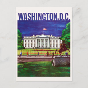 Vintages White House Washington DC Reisen Postkarte