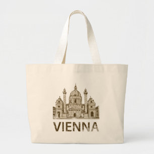Vintages Wien Jumbo Stoffbeutel