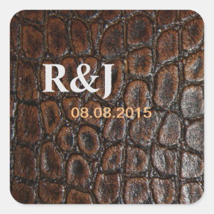 Vintages Wildkrokodillenleder Aufkleber