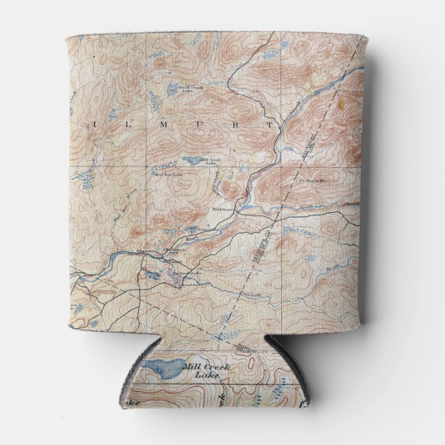 Vintages Wilmurt New York Topographisches Kartenpl Dosenkühler (Vorderseite)