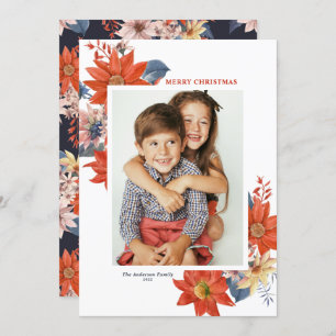 Vintages Winter Botanicals Foto Frohe Weihnachten