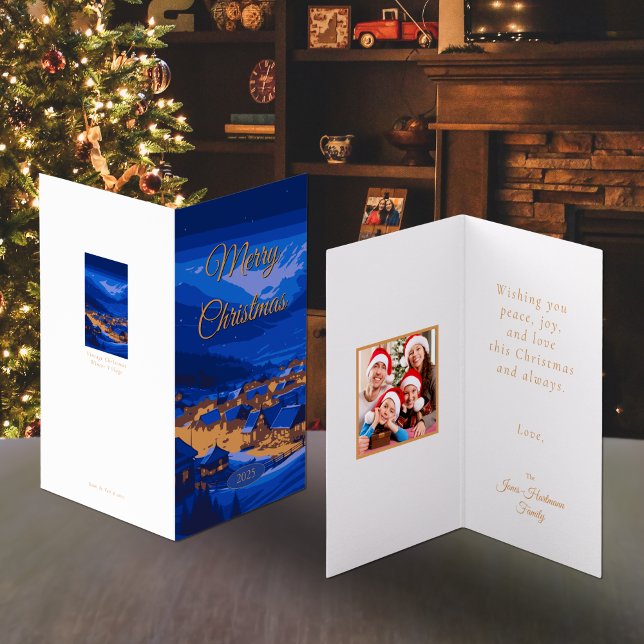 Vintages Winterdorf Custom Christmas Card (Von Creator hochgeladen)