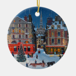 Vintages Winterdorf Weihnachtsschmuck