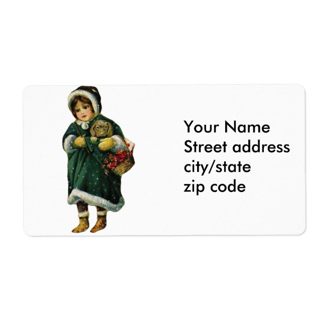 Vintages Wintermädchen (Vorne)