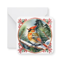 Vintages Winterwunderland: Kardinal Weihnachten