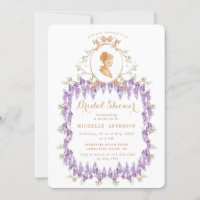 Vintages Wisteria Floral Regency Brautparty