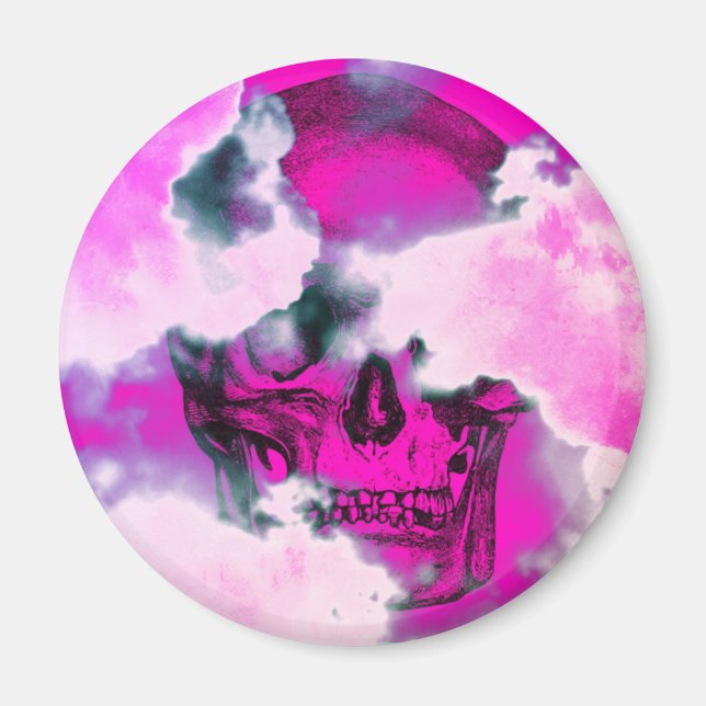 Vintages Wolkenmagnet Magnet (Vorne)