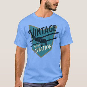 Vintages World Aviation Abzeichen T-Shirt