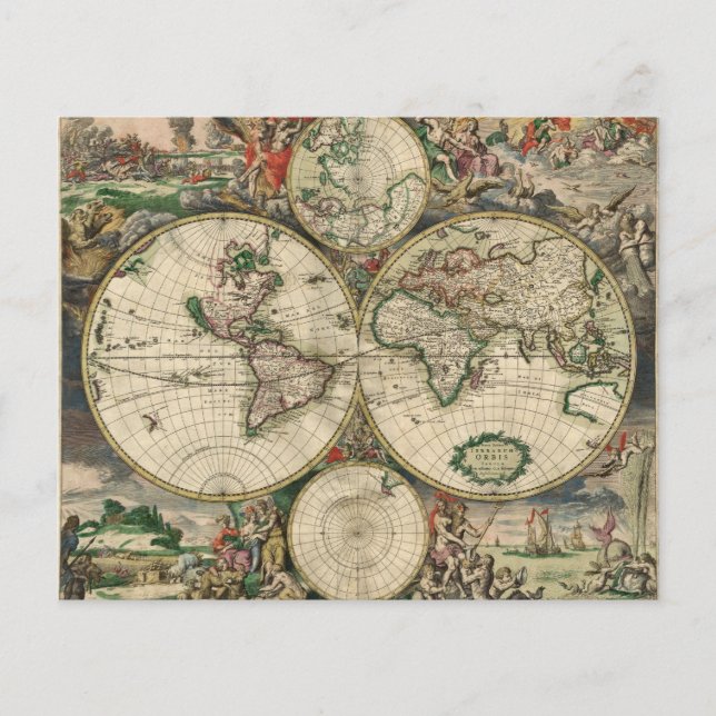 Vintages World Map Scrapbook (Vorderseite)