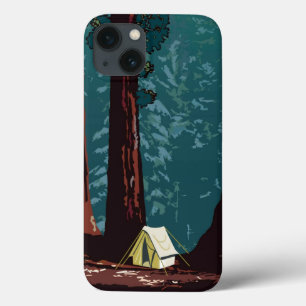 Vintages WPA-Camping im Sequoia-Nationalpark Case-Mate iPhone Hülle