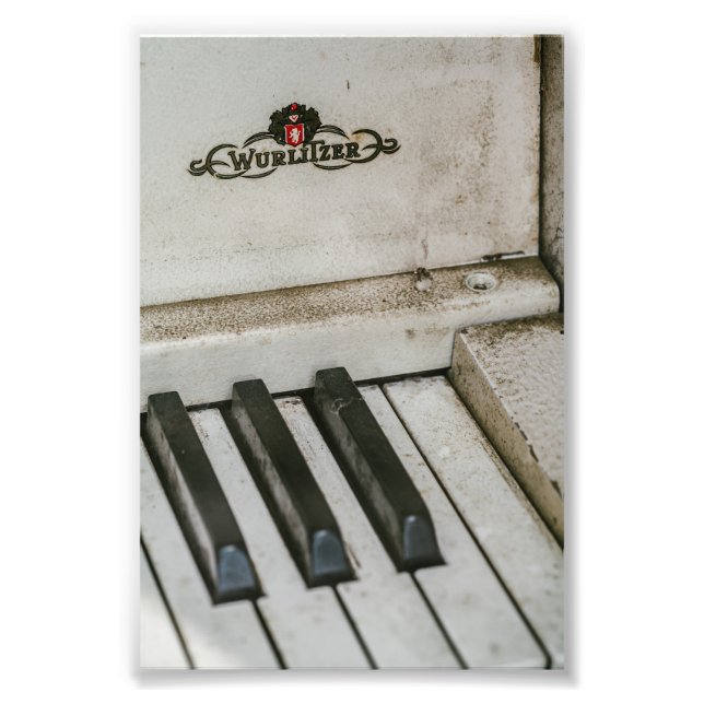 Vintages Wulitzer Electric Piano Fotodruck (Vorne)
