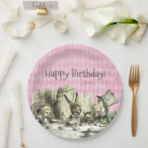 Vintages Wunderland Tee Rosa Party Teller