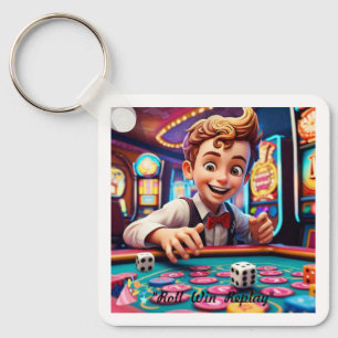 "Vintages Würfel" Schlüsselanhänger