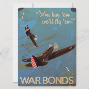 Vintages WW2 Classic Travel Poster Einladung