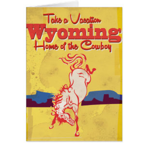 Vintages Wyoming Travel Poster