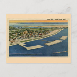 Vintages Yachtbecken, Corpus Christi, Texas Postkarte