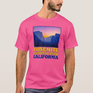 Vintages Yosemite Valley Nationalpark Foto Retro T-Shirt
