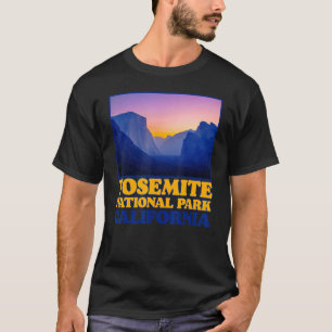 Vintages Yosemite Valley Nationalpark Foto Retro T-Shirt