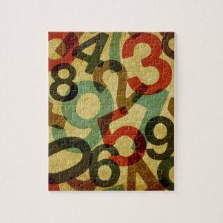Vintages Zahlpuzzlespiel Puzzle