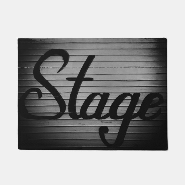 Vintages Zeichen "Bühne" Fußmatte (Vorderseite)