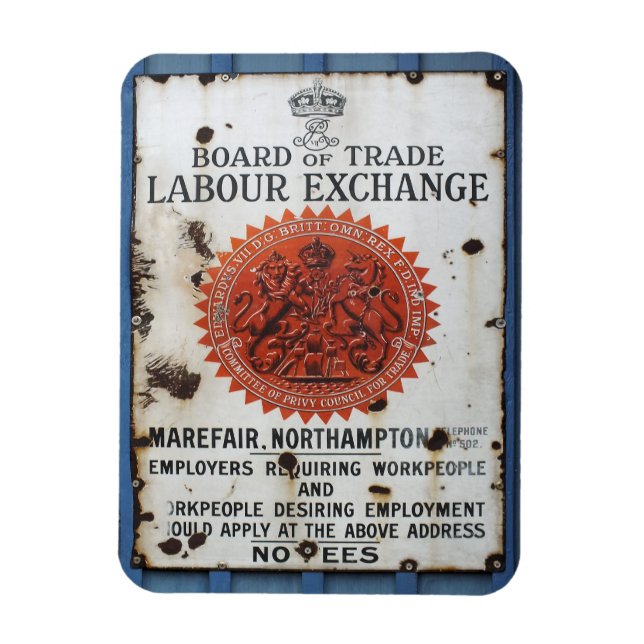 VINTAGES ZEICHEN MAGNET (Vertikal)