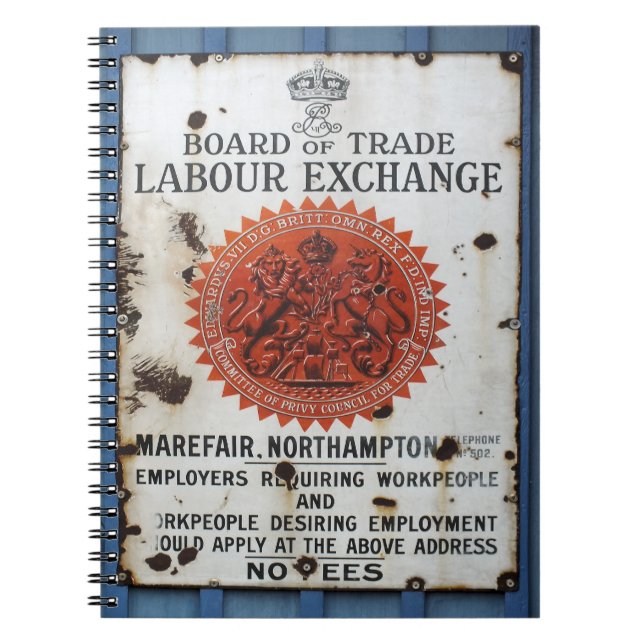 VINTAGES ZEICHEN NOTIZBLOCK (Vorderseite)