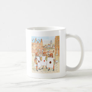 Vintages Zeichnen: As-Ritter Tasse