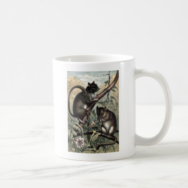 Vintages Zeichnen: Der Dormouse Kaffeetasse (Rechts)