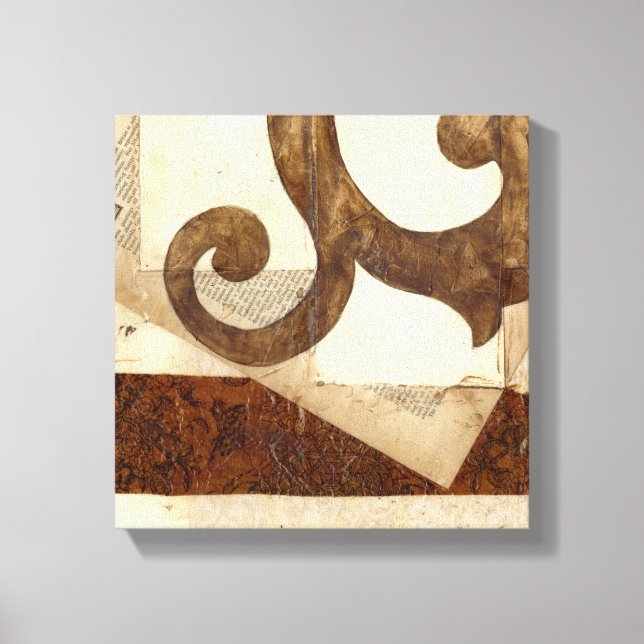 Vintages Zeitungsklettern Leinwanddruck (Vorderseite)