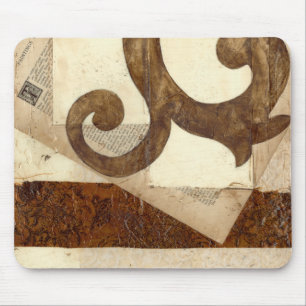 Vintages Zeitungsklettern Mousepad