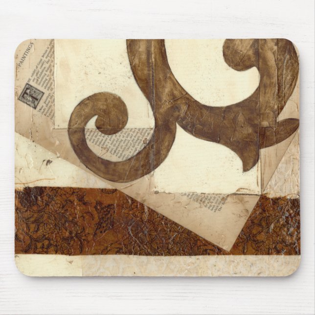 Vintages Zeitungsklettern Mousepad (Vorne)