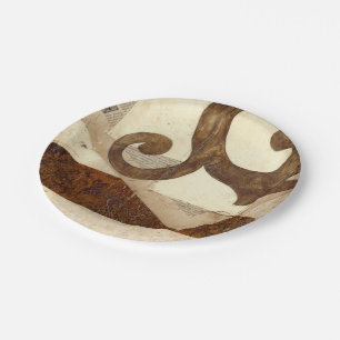 Vintages Zeitungsklettern Pappteller