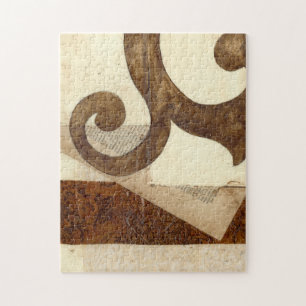 Vintages Zeitungsklettern Puzzle