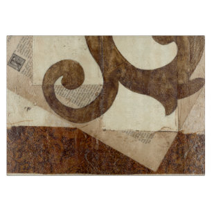 Vintages Zeitungsklettern Schneidebrett