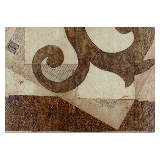 Vintages Zeitungsklettern Schneidebrett (Vorderseite)