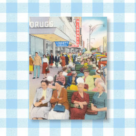 Vintages Zentrum von St. Petersburg, Florida Postkarte