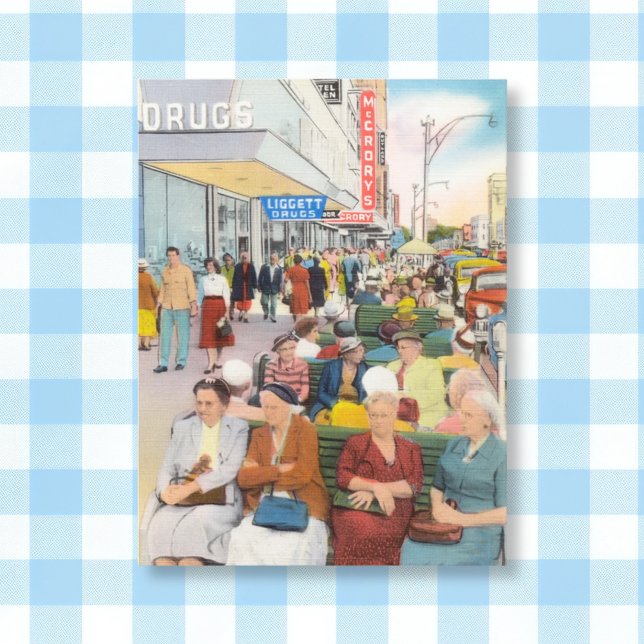 Vintages Zentrum von St. Petersburg, Florida Postkarte (Von Creator hochgeladen)