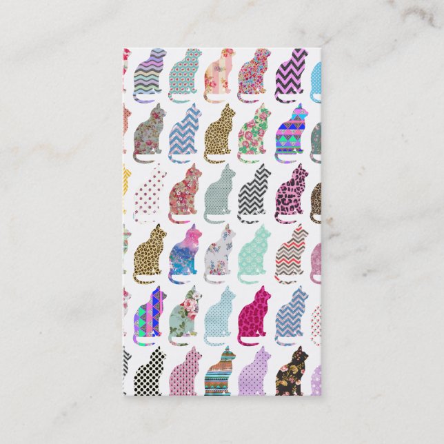 Vintages Zickzack aztekisches wunderliches Visitenkarte (Vorderseite)