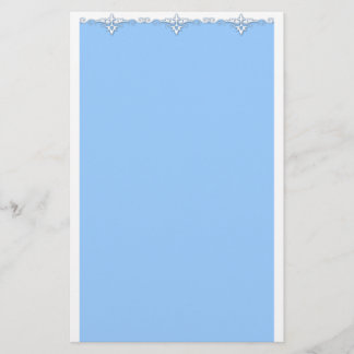 Vintages Zierrahmen blau Briefpapier
