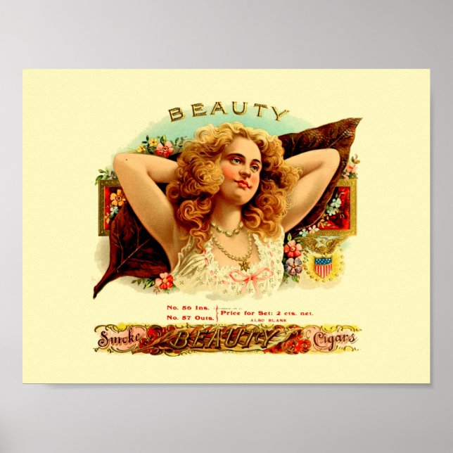 Vintages Zigar-Etikett Poster (Vorne)