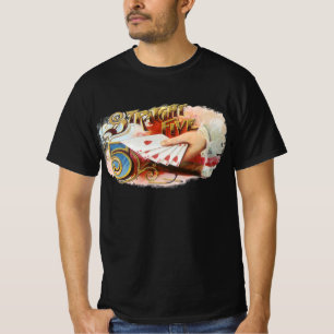 Vintages Zigar Label Kunst, Dichtung und Musik T-Shirt