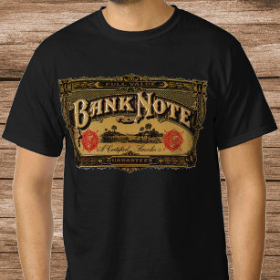 Vintages Zigarrenlabel Art, Bank Note Money Financ T-Shirt